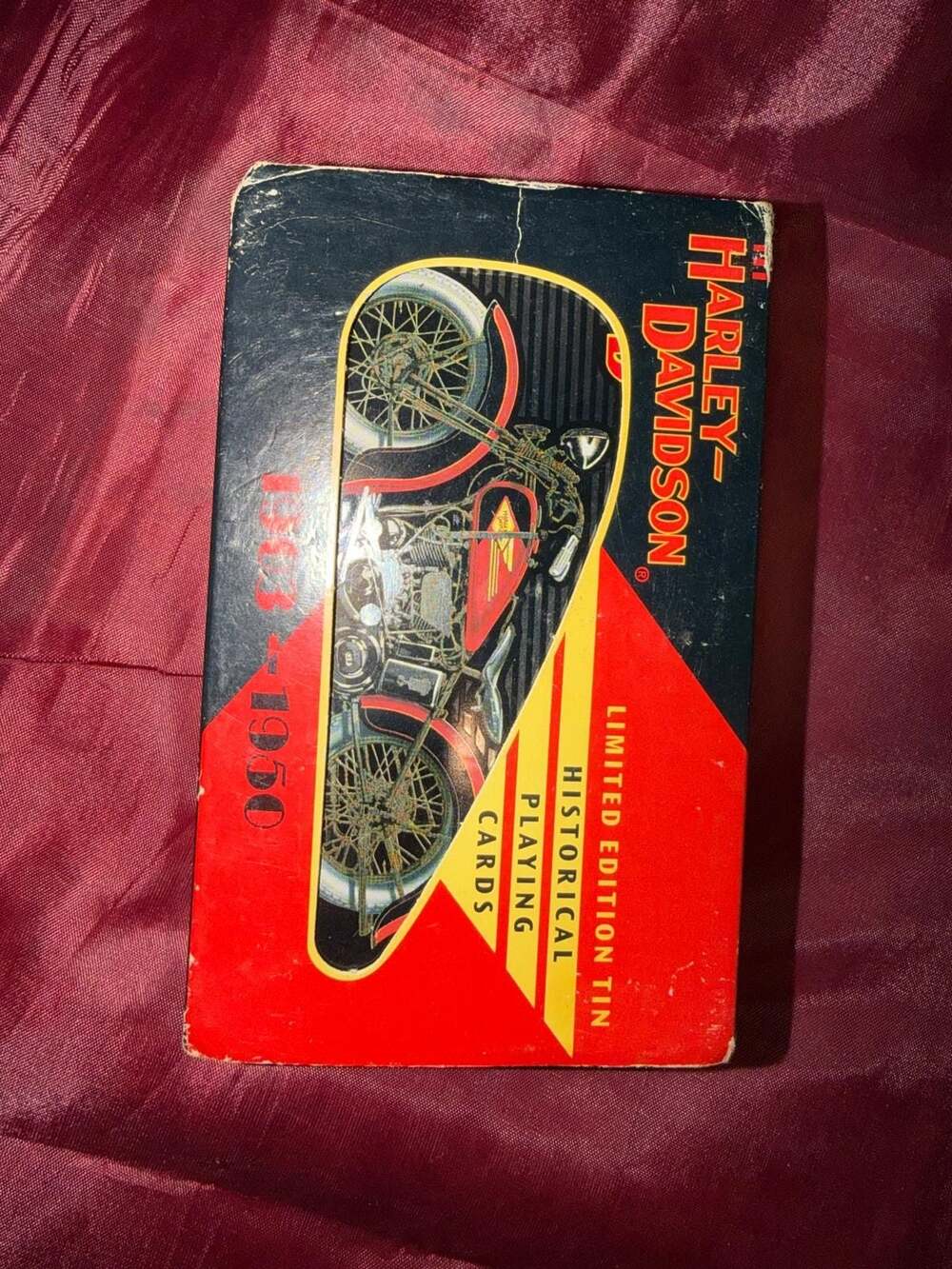 Harley-Davidson Limited Edition Tin Historical Playing Cards 1903-1950